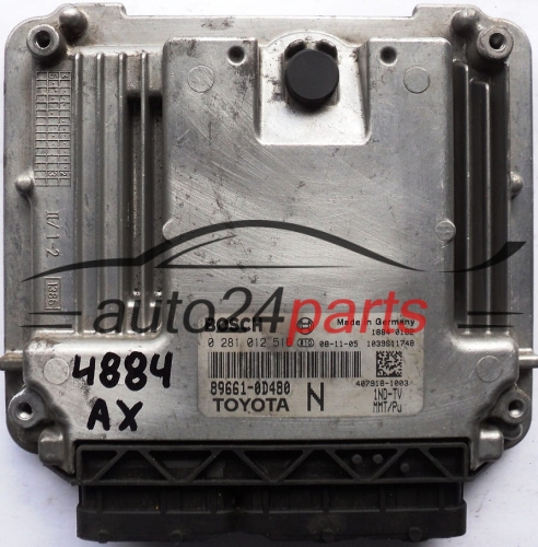 ECU CENTRALITA DE MOTOR TOYOTA YARIS 1.4 D-4D BOSCH 0281012516, 0 281 012 516, 896610D480, 89661-0D480 N
