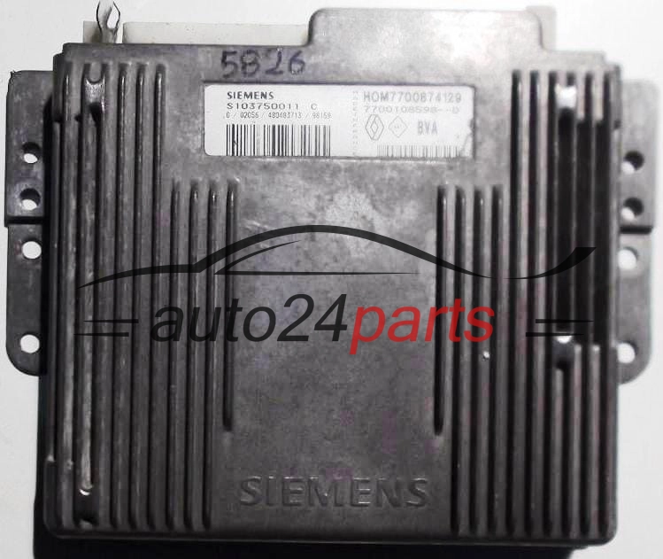 KOMPUTER STEROWNIK SILNIKA RENAULT ESPACE 2.0 SIEMENS S103750011C, S103750011 C, 103750011, HOM7700874129, 7700874129, 7700108598 -