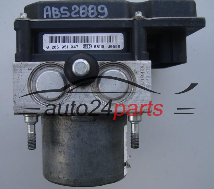 POMPE HYDRAULIQUE ET CALCULATEUR d'ABS FIAT GRANDE PUNTO BOSCH 0 265 230 348, 0265230348, 0265951047