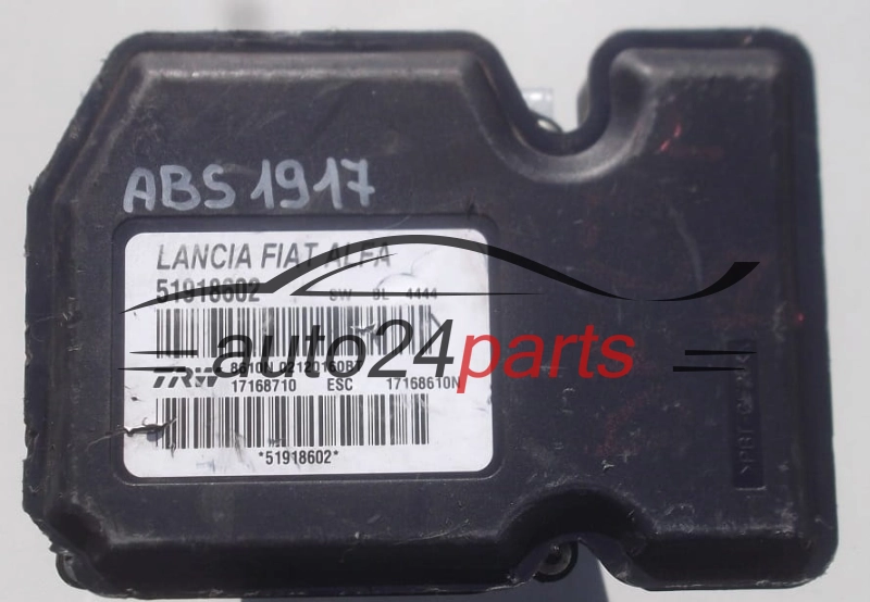 ABS PUMP  LANCIA DELTA 51918602, TRW 17168710, 62018020 