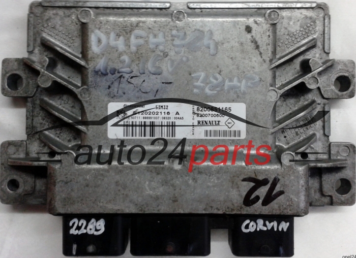 MOTORSTEUERGERÄT ECU STEUERGERÄT RENAULT CLIO 1.2 CONTINENTAL