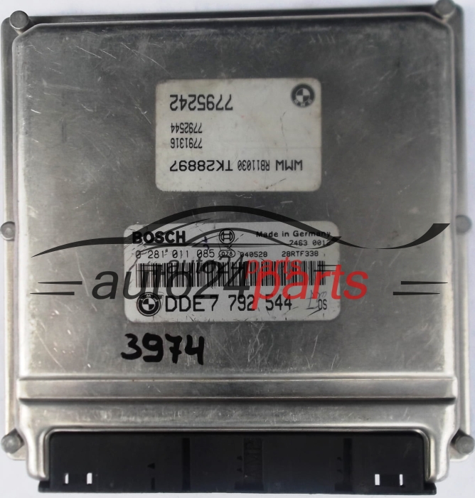 MINI ONE R50 1.4 DIESEL BOSCH 0281011085, 0 281 011 085, DDE 7792544, 7 792 544