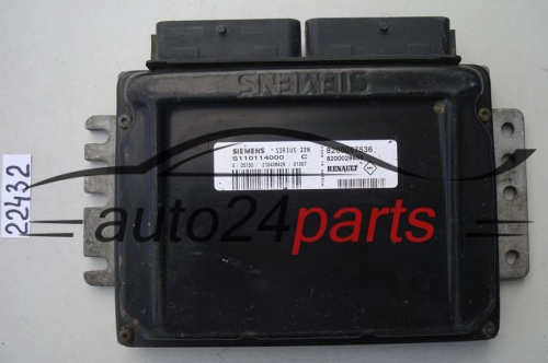 KOMPUTER STEROWNIK SILNIKA RENAULT CLIO 1.2 SIEMENS S110114000 C, S110114000C, 8200057536, 8200029658