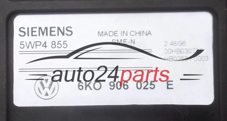 CALCULATEUR MOTEUR SEAT IBIZA CORDOBA VW POLO 1.6 AFT SIEMENS 5WP4 855, 6K0 906 025 E