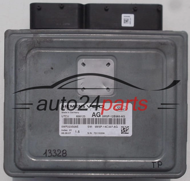 MOTORSTEUERGERÄT ECU STEUERGERÄT FORD FOCUS SIEMENS VDO 5WP22350AE, 5M5P-12B565-AG, 5M5P-14C337-AG