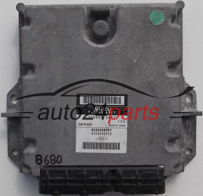 KOMPUTER STEROWNIK SILNIKA RENAULT VELSATIS 3.0, 275800-0987, 2758000987, 8972406917, 8200208997