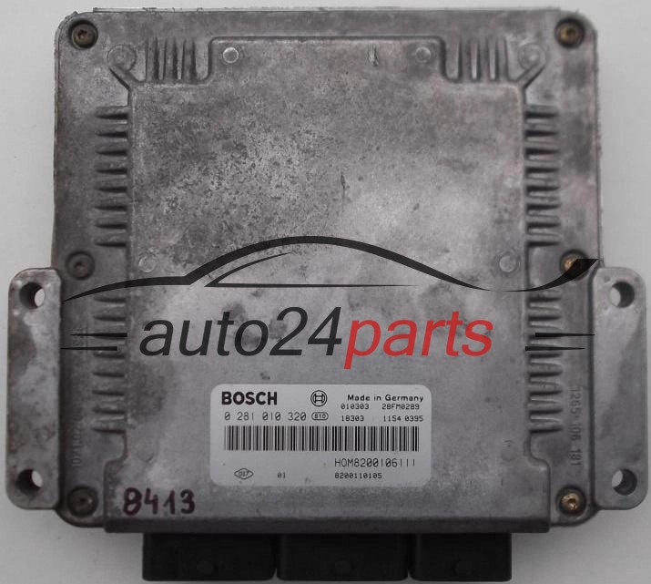 Μονάδα Ελέγχου Κινητήρα RENAULT MASTER 2.2 DCI BOSCH 0 281 010 320,  HOM 8200106111, 8200110105