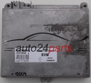 KOMPUTER STEROWNIK SILNIKA RENAULT CLIO 1.4, SIEMENS S111718102 B, S111718102B, HOM7700749946, 7700749946 - 12004, 9492