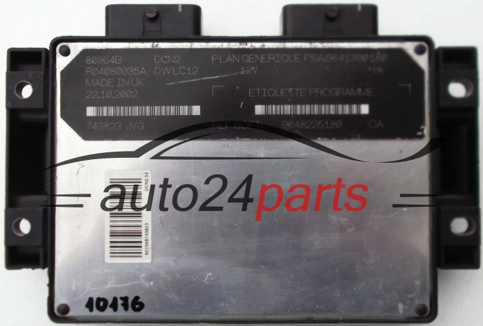 CENTRALINA DO MOTORE CITROEN PEUGEOT 1.9 LUCAS R04080035A PSA 9641390180 SOFT 9648225180, DCN2