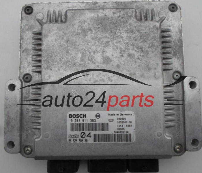 Centralina motore PEUGEOT 807 2.2 HDI BOSCH 0 281 011 363, 96 525 902 80, 9640938180, EDC15C2 04 