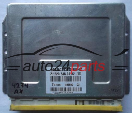 Centralina da suspensão  MERCEDES W220 TEMIC 8886B0 Q2,  A 220 545 07 32 (02)