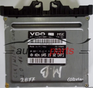 CALCULATEUR MOTEUR MERCEDES W208 CLK 200 0245451532 (07), 024 545 15 32 (07), VDO 412 229/021/009 