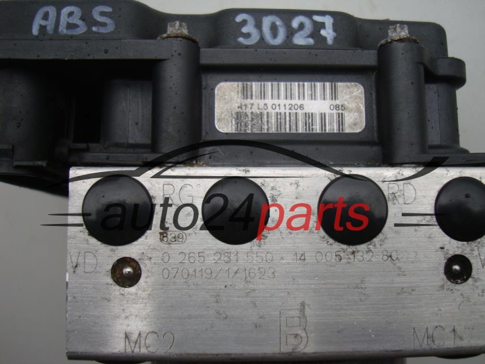 BOMBA HIDRAULICA Y CENTRALITA ABS CITROEN PEUGEOT BOSCH 0 265 231 550, 0265231550, 1400513280, 0265800427