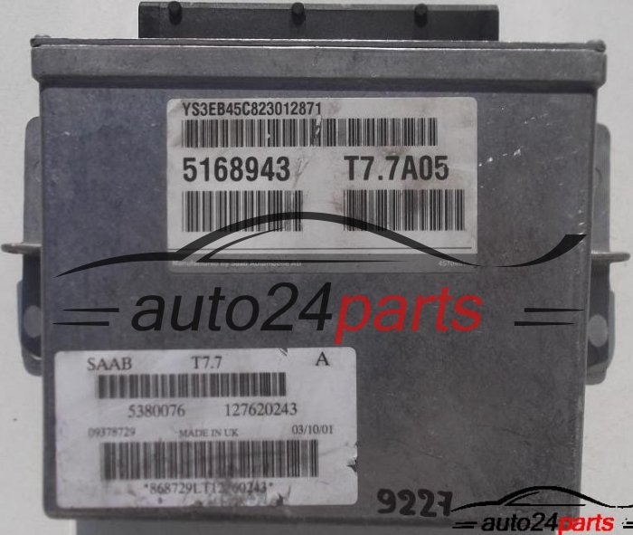 MOTORSTEUERGERÄT ECU STEUERGERAT SAAB 9-5, 5168943, 5380076, T77A05