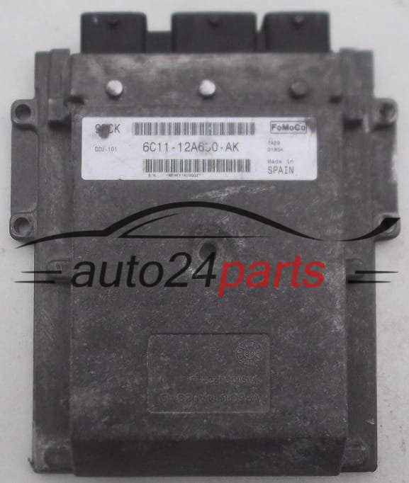 ECU ENGINE CONTROLLER FORD TRANSIT 2.4 TDCI FoMoCo 6C11-12A650-AK,  9DCK 