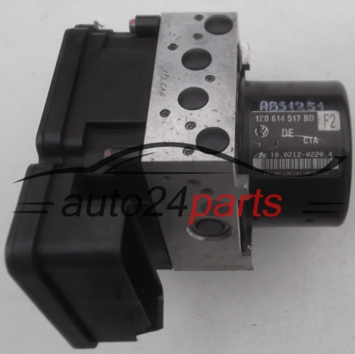 ABS CENTRALINA POMPA VOLKSWAGEN SEAT SKODA 1K0 614 517 BD, 1K0614517BD, ATE 10.0212-0220.4, 10021202204, 1K0 907 379 AD, 1K0907379AD, ATE 10.0961-0307.3, 10096103073 