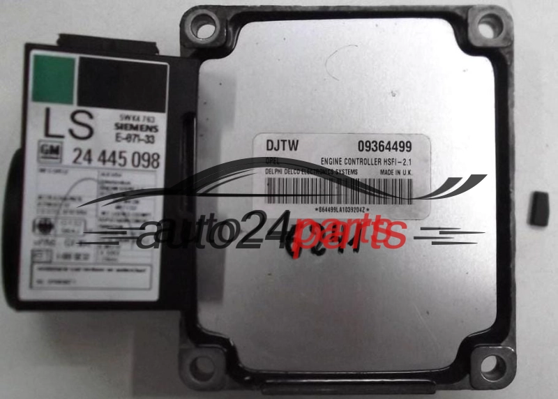 ECU ENGINE CONTROLLER OPEL ASTRA CORSA ZAFIRA DELPHI DELCO 09364499 DJTW, 09364499DJTW, HSFI-2.1