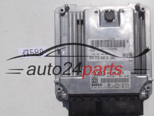 KOMPUTER STEROWNIK SILNIKA AUDI A6 3.0 TDI BOSCH 0 281 013 173, 0281013173, 4F0 907 401 B, 4F0907401B, 4F0 910 402 N, 4F0910402N, EDC16CP