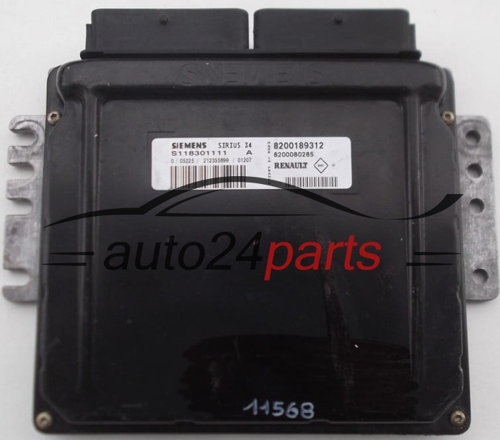 Μονάδα Ελέγχου Κινητήρα RENAULT CLIO SIEMENS S118301111 A, S118301111A, 8200189312, 8200080285