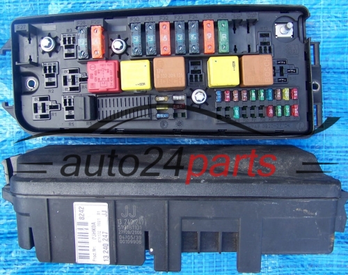 BOITE ELECTRIQUE A RELAIS ET FUSIBLE OPEL VECTRA C SIGNUM 13240247 JJ, 13 240 247 JJ, 519 181 101, 519181101, 93190853, 1232135, 12 32 135 