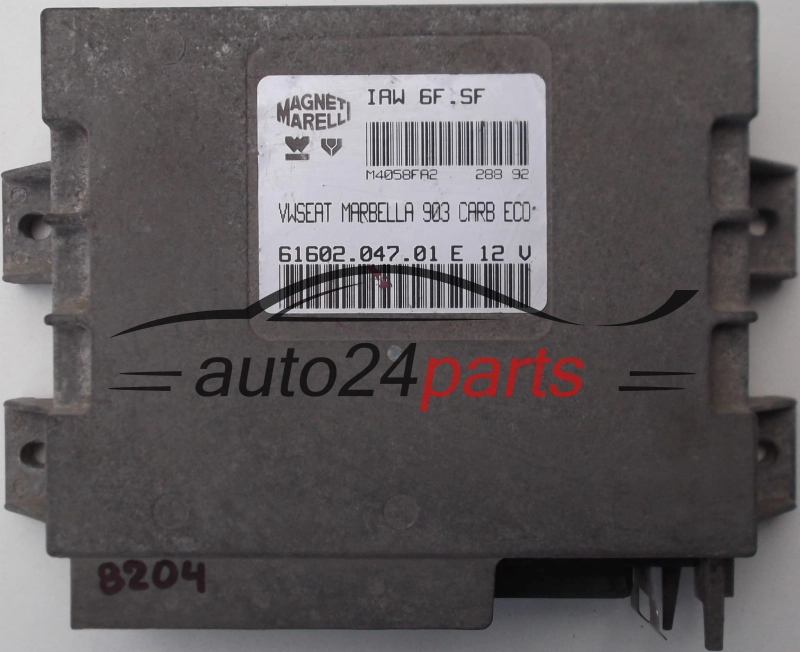 Μονάδα Ελέγχου Κινητήρα SEAT MARBELLA 0.9, MAGNETI MARELLI IAW 6F.SF, IAW6FSF, 61602.047.01, 6160204701