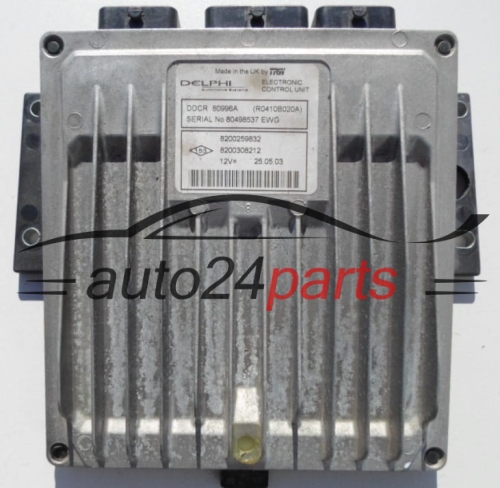 MOTORSTEUERGERÄT ECU STEUERGERÄT  RENAULT MEGANE 1.5 DCI Delphi R0410B020A, 8200259832, 8200308212