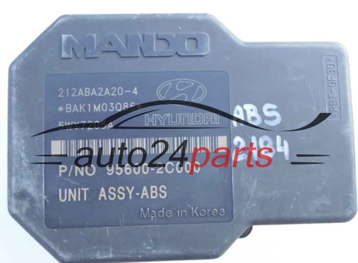 POMPE HYDRAULIQUE ET CALCULATEUR d'ABS  HYUNDAI COUPE TIBURON  95600-2C000, 212ABA2A20-4,  5WY7205A 