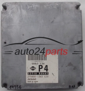 KOMPUTER STEROWNIK SILNIKA NISSAN PRIMERA 2.2 D 5800-136, 23710 AU601 P4, 23710AU601, 275800-1363, 2758001363, 5800-136 - 14356