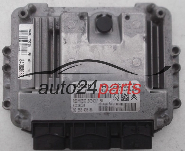 Μονάδα Ελέγχου Κινητήρα PEUGEOT 307 1.6 HDI BOSCH 0 281 011 863, 0281011863, 96 559 435 80, 9655943580, 9653958980, EDC16C34