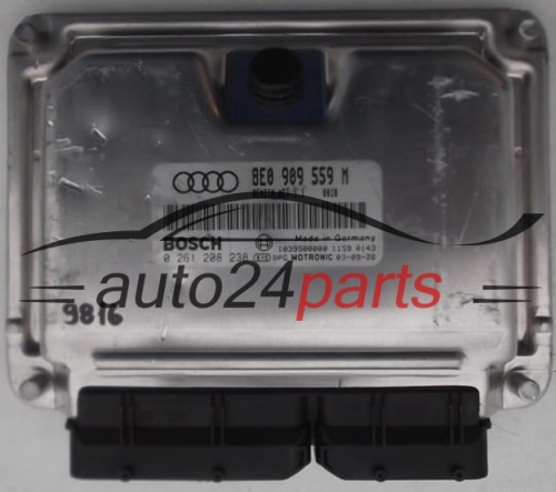 KOMPUTER STEROWNIK SILNIKA AUDI A4 3.0 BOSCH 0261208238, 0 261 208 238, 8E0909559M, 8E0 909 559 M -  