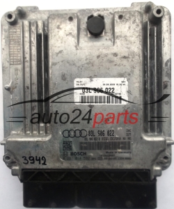 CALCULATEUR MOTEUR AUDI A4 2.0 TDI 03L906022, 03L 906 022, 03L906022B, BOSCH 0281014592, 0 281 014 592, DIESEL EDC17CP14 CAGC 3177