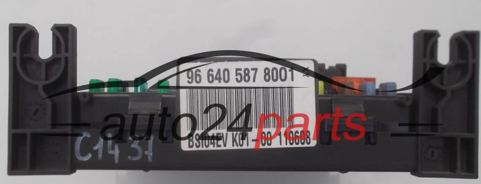 Centralina de comando do sistema confort BSI CITROEN 2.0 HDI 96 640 587 8001
