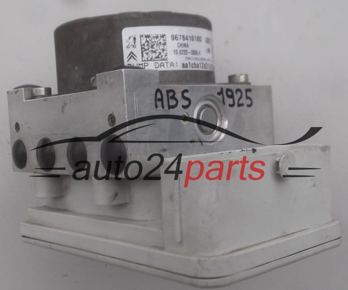 BOMBA HIDRAULICA Y CENTRALITA ABS CITROEN C3 9678416180, ATE 10.0220-0066.4,  10.0915-1160.3