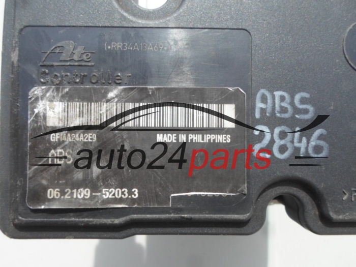 POMPE HYDRAULIQUE ET CALCULATEUR d'ABS SUZUKI SWIFT 73K1 BE 2WD, 73K1BE2WD, ATE 06.2190-0635.4, 06219006354, 06.2109-5203.3, 06210952033