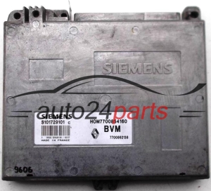 KOMPUTER STEROWNIK SILNIKA RENAULT CLIO 1.2, SIEMENS S101729101 C, S101729101C, HOM7700854160, 7700854160 - 9606
