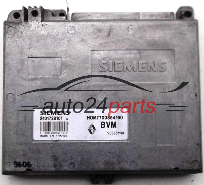 KOMPUTER STEROWNIK SILNIKA RENAULT CLIO 1.2, SIEMENS S101729101 C, S101729101C, HOM7700854160, 7700854160
