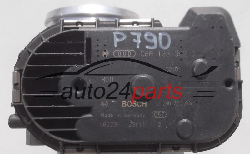 Σώμα πεταλούδας AUDI SEAT SKODA VOLKSWAGEN 06A 133 062 C, 06A133062C, BOSCH 0 280 750 036, 0280750036