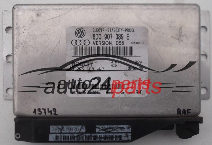 CALCULATEUR ABS ESP AUDI A4 S4 A6 VW PASSAT BOSCH 0 265 109 462, 0265109462, 8D0 907 389 E, 8D0907389E