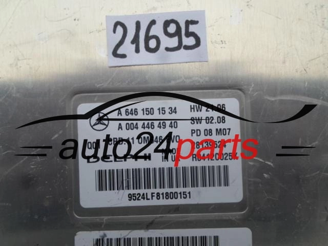 MERCEDES W211 E-KLASS 220 CDI A6461501534, A0044464940, A 004 446 49 40, CRD.11 OM646 EVO DELPHI 28139524 R0412C025K