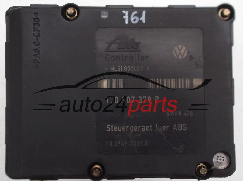 ABS Pumpe und steuergerat  VOLKSWAGEN AUDI SKODA SEAT ALHAMBRA FORD GALAXY ATE 7M3 614 111 H, 7M3614111H, 10.0204-0209.4, 10020402094, 1J0 907 379 P, 1J0907379P, 10.0949-0331.3, 10094903313, 5WK8476