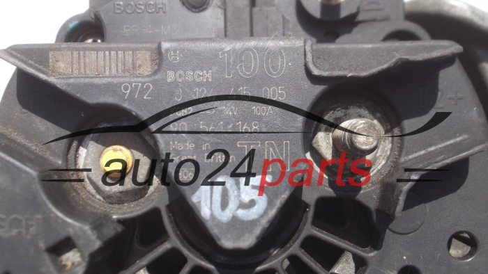 Alternatore OPEL ASTRA VECTRA ZAFIRA Y20DTH BOSCH  0124415005, 90561168TN