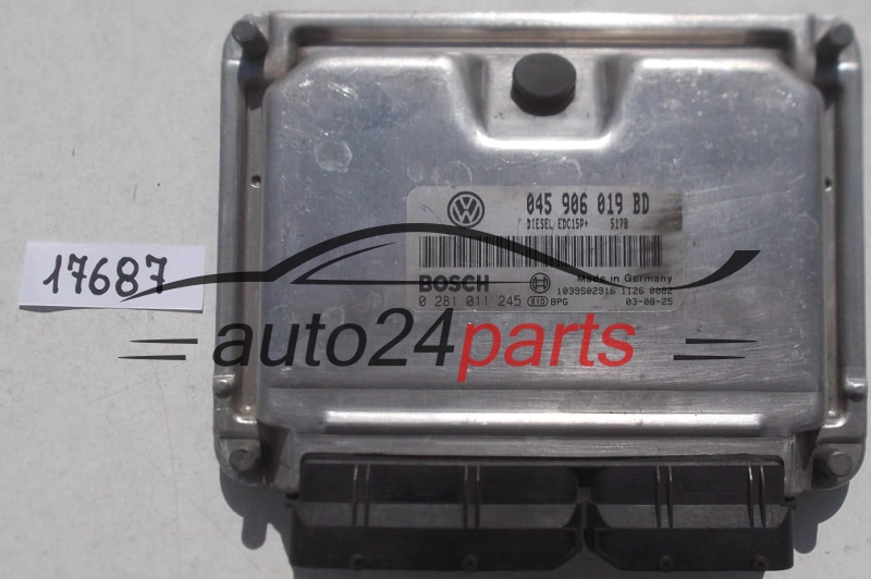 MOTORSTEUERGERÄT ECU STEUERGERAT VW VOLKSWAGEN LUPO 1.4 TDI BOSCH 0 281 011 245