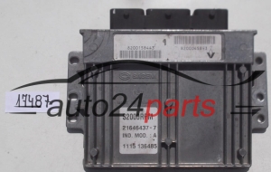 KOMPUTER STEROWNIK SILNIKA RENAULT LAGUNA 1.8 SAGEM 21646437-7, 216464377, 8200158443, 8200045893 - 