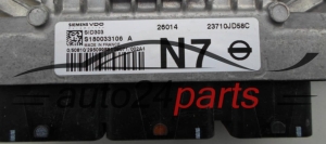 KOMPUTER STEROWNIK SILNIKA NISSAN QASHQAI 1.5 DCI SIEMENS VDO S180033106 A, S180033106A, 23710JD58C, SID303 -  22235