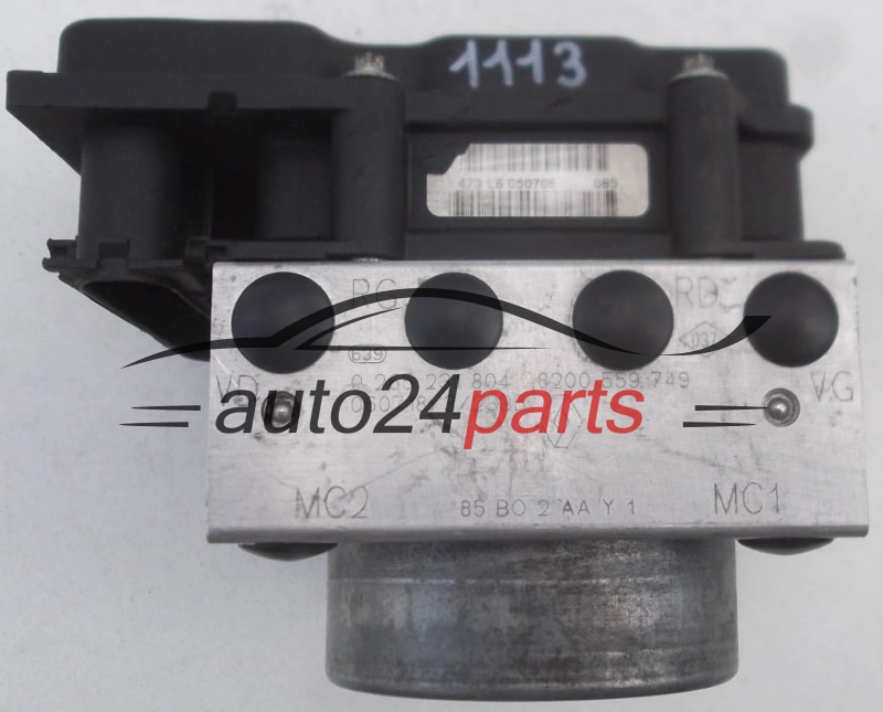 VAντλία ABS RENAULT CLIO 0 265 231 804, 0265231804, 8200 559 749, 8200559749, 0 265 800 559, 0265800559