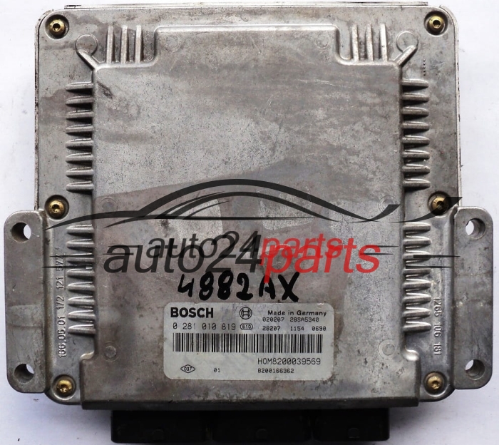 ΜΟΝΑΔΑ ΕΛΕΓΧΟΥ ΚΙΝΗΤΗΡΑ RENAULT MEGANE SCENIC 1.9 DCI BOSCH 0281010819, HOM8200039569, 8200166362