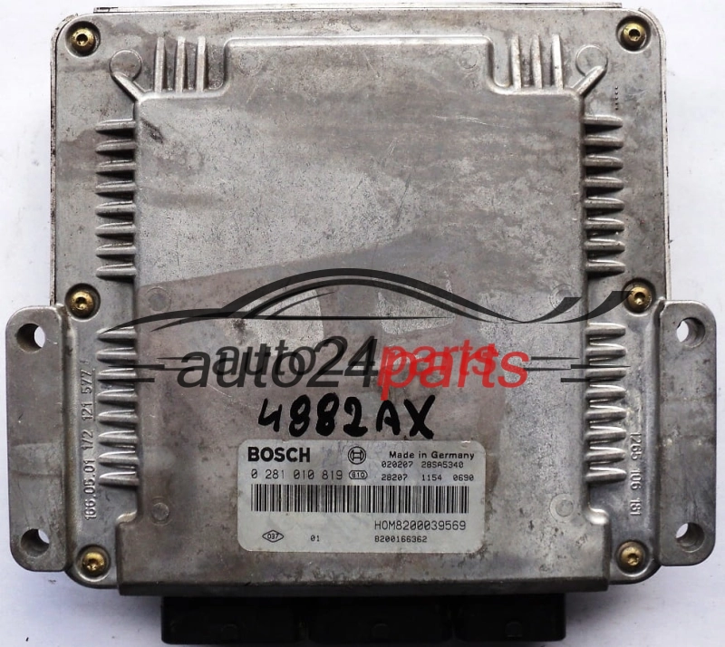 ΜΟΝΑΔΑ ΕΛΕΓΧΟΥ ΚΙΝΗΤΗΡΑ RENAULT MEGANE SCENIC 1.9 DCI BOSCH 0281010819, HOM8200039569, 8200166362