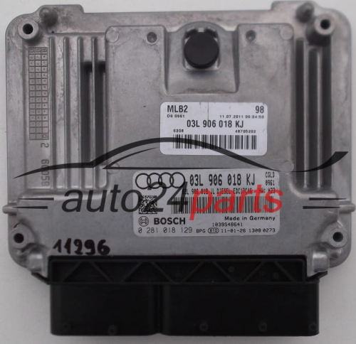KOMPUTER STEROWNIK SILNIKA AUDI VW BOSCH 0 281 018 129, 0281018129, 03L 906 018 KJ, 03L906018KJ, 03L906018 KJ 