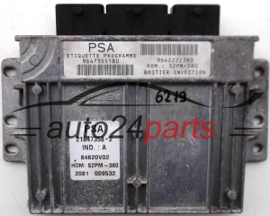 KOMPUTER STEROWNIK SILNIKA CITROEN C3 1.4 21647358-2, 9647355180, 9642222380 - 