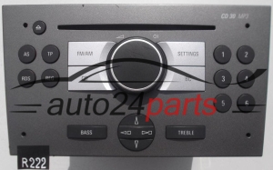 RADIO CD MP3  OPEL VECTRA  7 646 104 310 / 7646104310 / 13 233 929 SH / 13233929SH / CD30 - R222